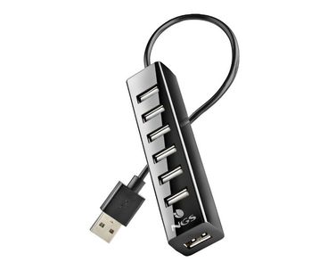 HUB 7 PUERTOS USB IHUB7 TINY + AC ADAPTER NGS