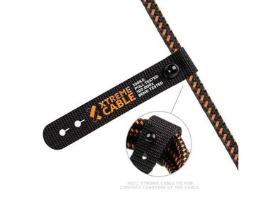 CABLE USB-A A MICROUSB 1.5M NEGRO/NARANJA XTORM