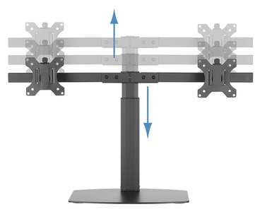 SOPORTE MESA 2 MONITORES 17''-27'' BLACK TOOQ